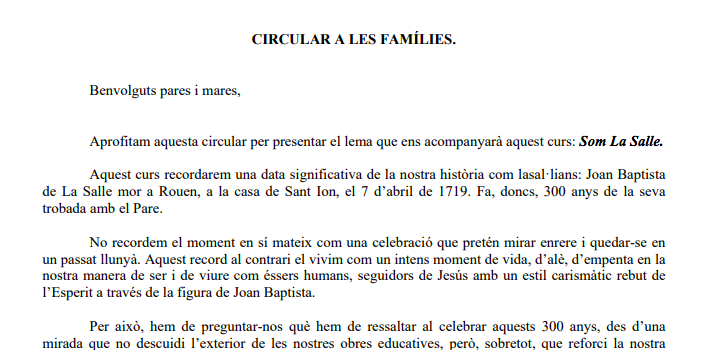 Circular septiembre Circular septiembre