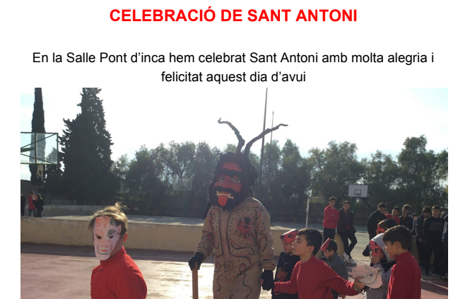 Sant Antoni 2019 La Salle Pont d’Inca