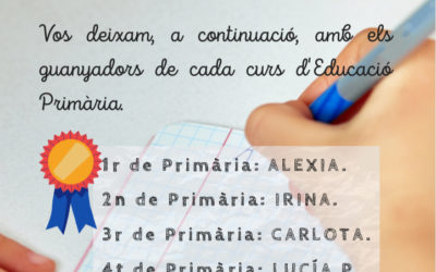 CERTAMEN LITERARI EDUCACIÓ PRIMARIA